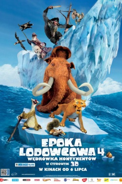 Miniatura plakatu filmu Epoka lodowcowa 4: Wędrówka kontynentów