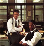 Siedem (1995) - Brad Pitt, Morgan Freeman