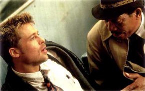 Siedem (1995) - Brad Pitt, Morgan Freeman