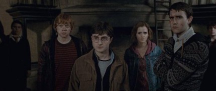 Harry Potter and the Deathly Hallows: Part 2 (2011) - Rupert Grint, Daniel Radcliffe, Emma Watson, Matthew Lewis